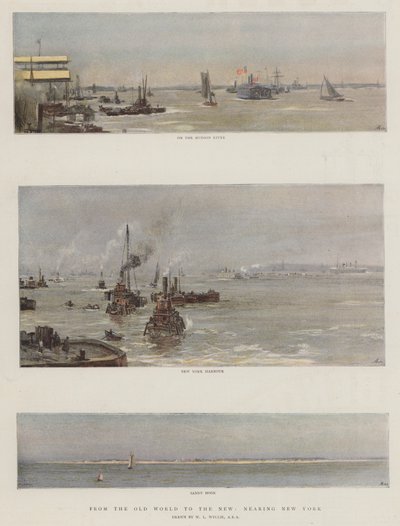A régi világból az újba, New York felé közeledve alkotó: William Lionel Wyllie